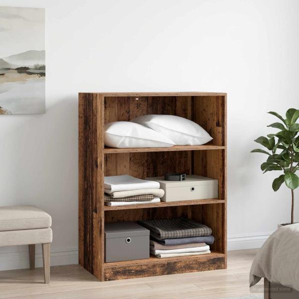 ARDEBO.de - Kleiderschrank mit Regal Altholz 77 x 48 x 102 cm PB