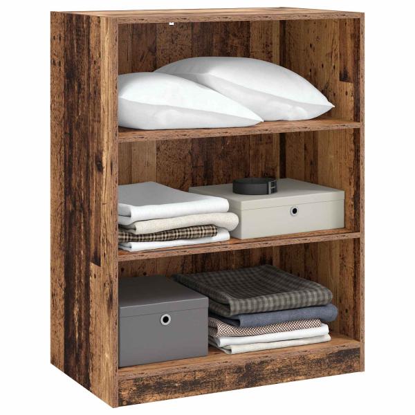 Kleiderschrank mit Regal Altholz 77 x 48 x 102 cm PB