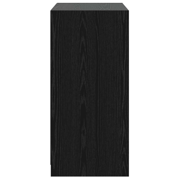Kleiderschrank Schwarz Eichen-Optik 77 x 48 x 102 cm PB