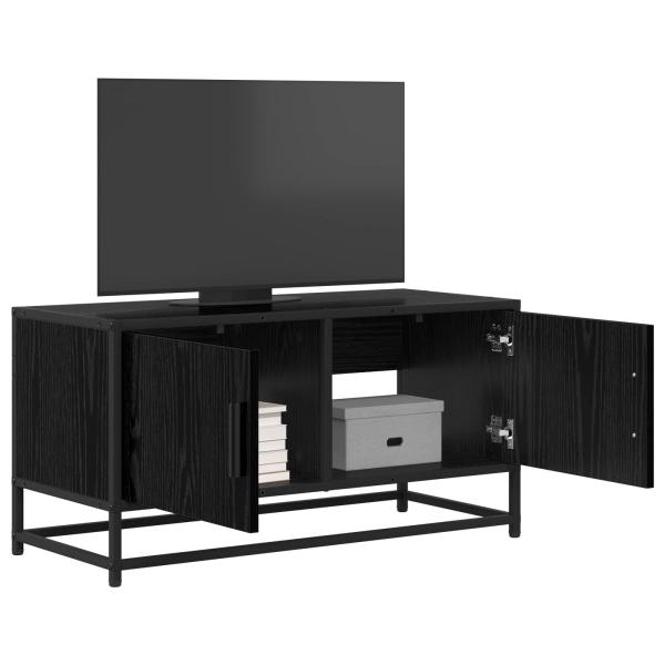 TV-Schränk 80 x 34,5 x 40 cm Schwarze Eiche Holzwerkstoff