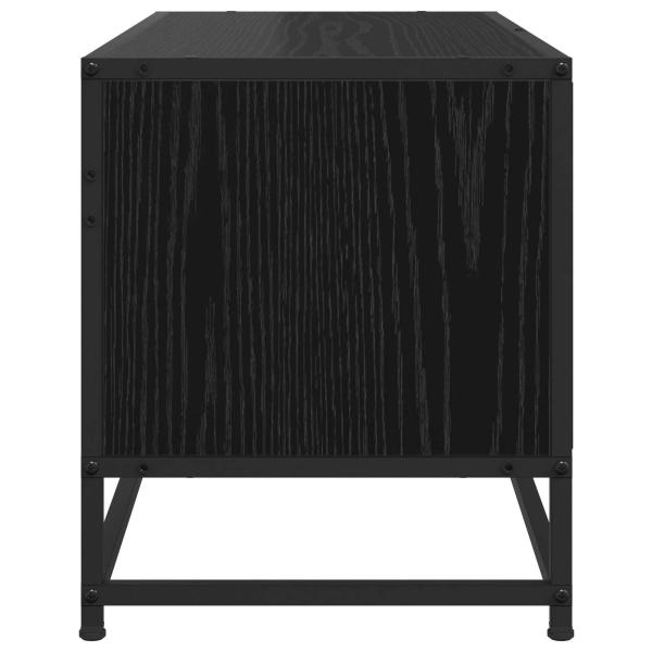 TV-Schränk 80 x 34,5 x 40 cm Schwarze Eiche Holzwerkstoff