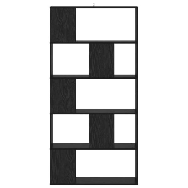 Bücherregal Schwarz Eichen-Optik 80,5 x 23,5 x 162,5 cm PB