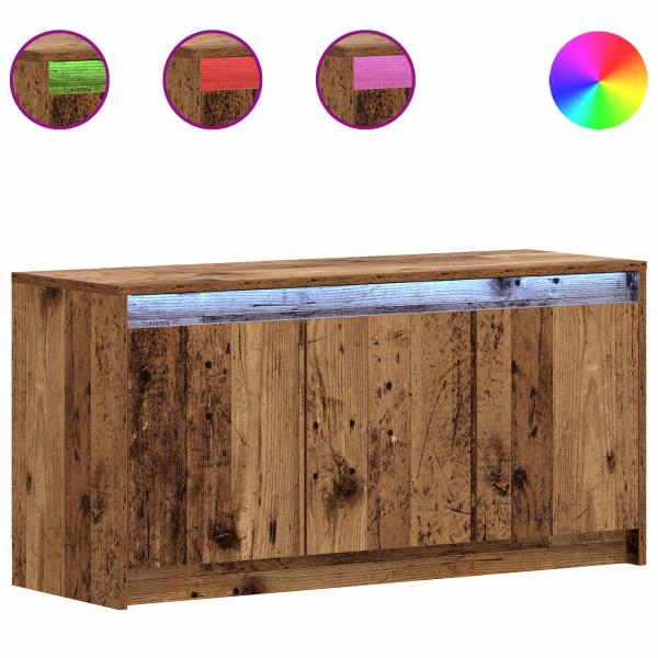 TV-Schränk 100 x 34 x 50 cm Altholz Holzwerkstoff