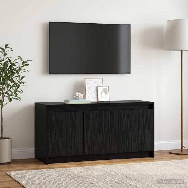 TV-Schränk 100 x 34 x 50 cm Schwarze Eiche Holzwerkstoff