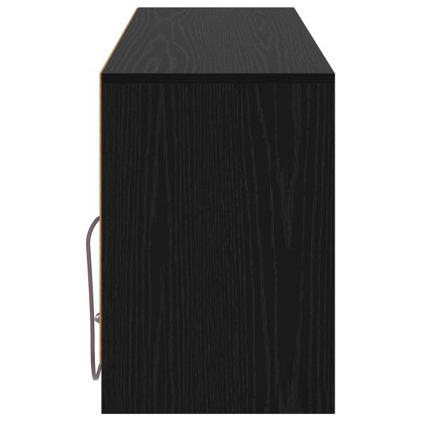 TV-Schränk 100 x 34 x 50 cm Schwarze Eiche Holzwerkstoff