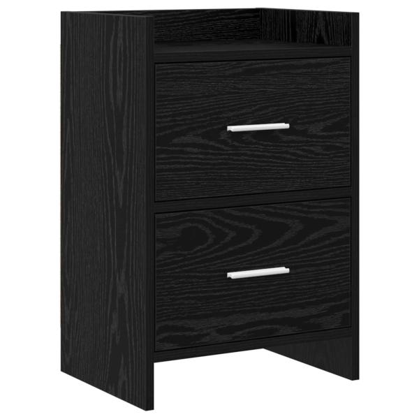 ARDEBO.de - Nachttische Schwarze Eiche 40 x 30 x 60 cm Holzwerkstoff