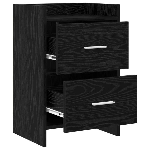 Nachttische Schwarze Eiche 40 x 30 x 60 cm Holzwerkstoff