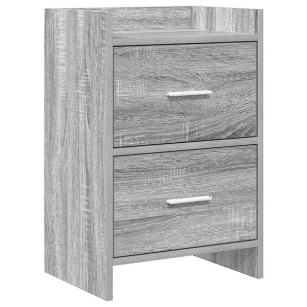 Nachttische Grau Sonoma 40 x 30 x 60 cm Holzwerkstoff