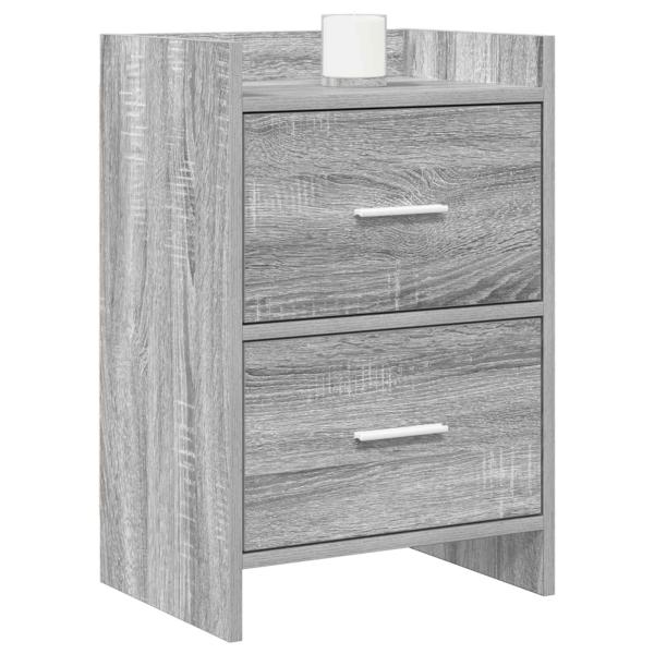 Nachttische 2 stk. Grau Sonoma 40 x 30 x 60 cm Holzwerkstoff