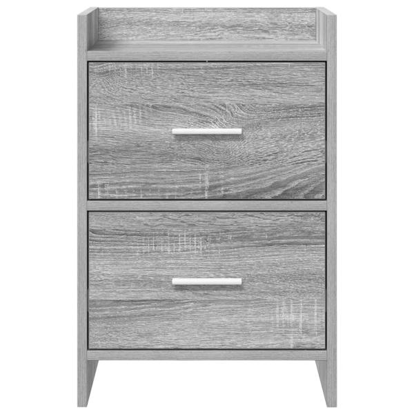 Nachttische 2 stk. Grau Sonoma 40 x 30 x 60 cm Holzwerkstoff