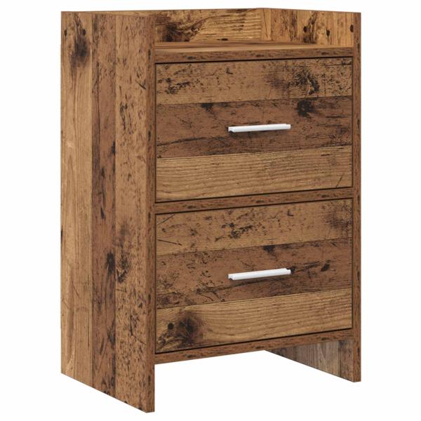 ARDEBO.de - Nachttische Altholz 40 x 30 x 60 cm Holzwerkstoff