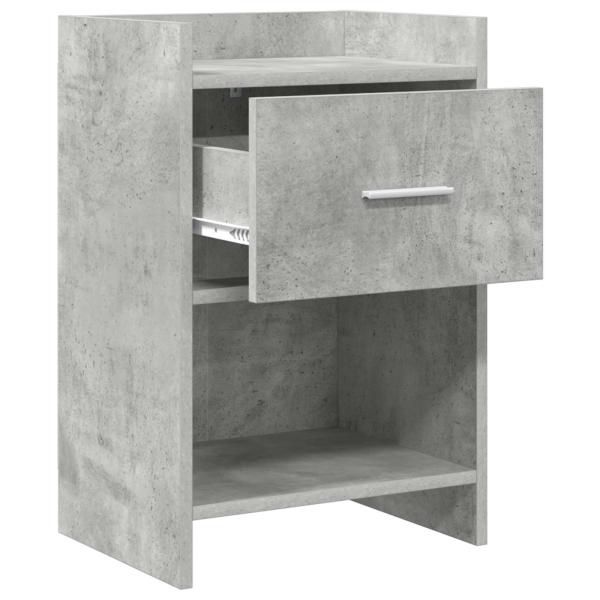 Nachttische 2 stk. Betongrau 40 x 30 x 60 cm Holzwerkstoff