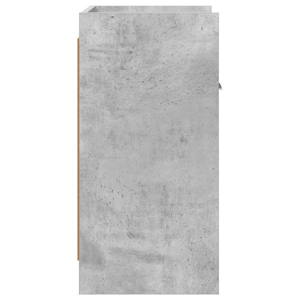 Nachttische 2 stk. Betongrau 40 x 30 x 60 cm Holzwerkstoff