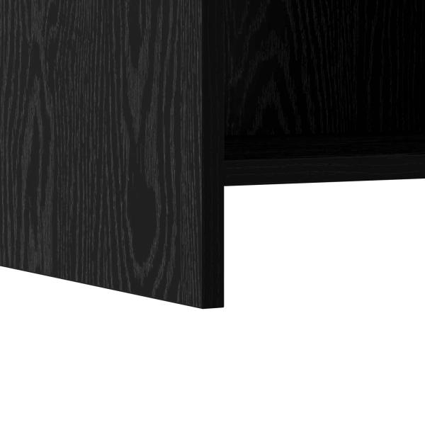 Nachttische 2 stk. Schwarze Eiche 40 x 30 x 60 cm Holzwerkstoff