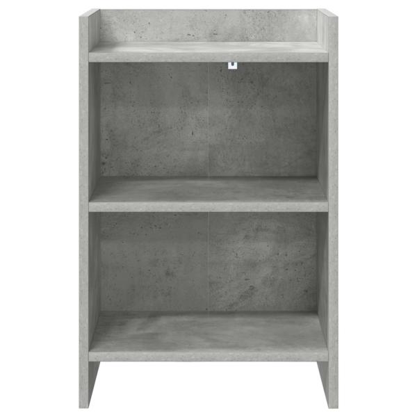 Nachttische 2 stk. Betongrau 40 x 30 x 60 cm Holzwerkstoff