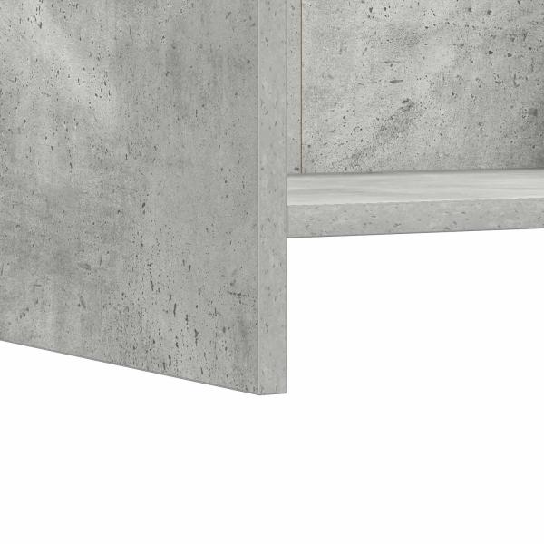 Nachttische 2 stk. Betongrau 40 x 30 x 60 cm Holzwerkstoff