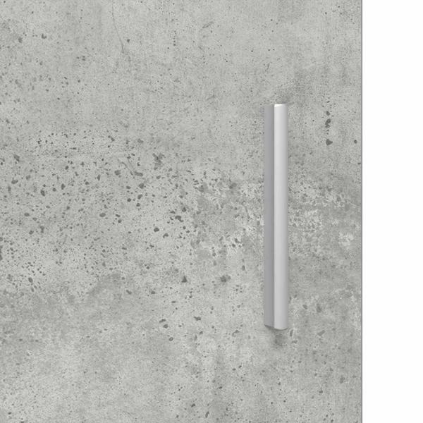 Nachttische 2 stk. Betongrau 40 x 30 x 60 cm Holzwerkstoff