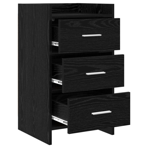 Nachttische Schwarze Eiche 40 x 36 x 70 cm Holzwerkstoff
