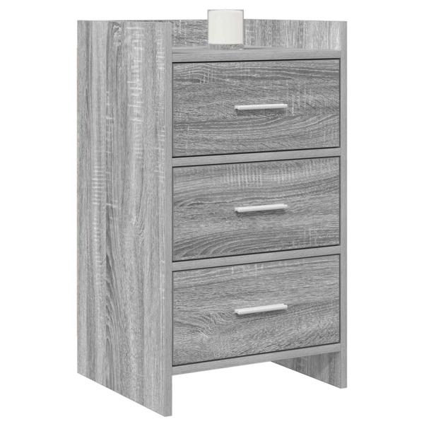 Nachttische Grau Sonoma 40 x 36 x 70 cm Holzwerkstoff