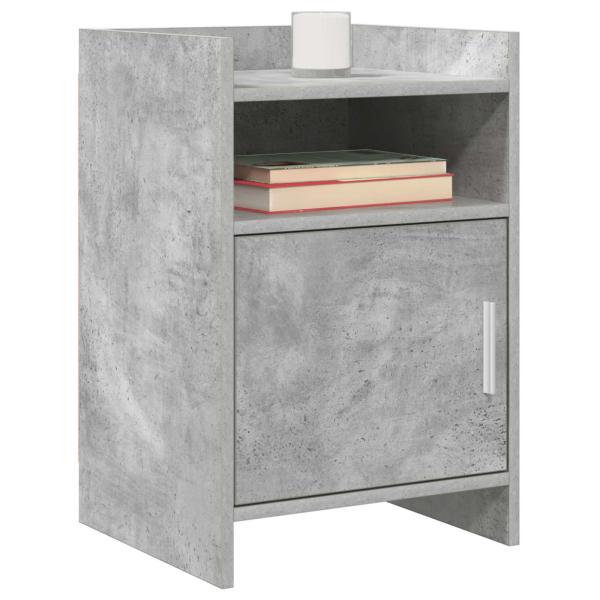 Nachttische 2 stk. Betongrau 40 x 36 x 60 cm Holzwerkstoff