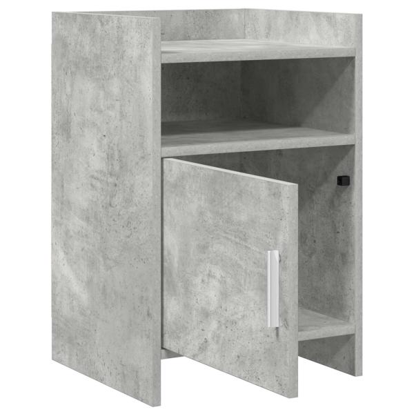 Nachttische 2 stk. Betongrau 40 x 36 x 60 cm Holzwerkstoff
