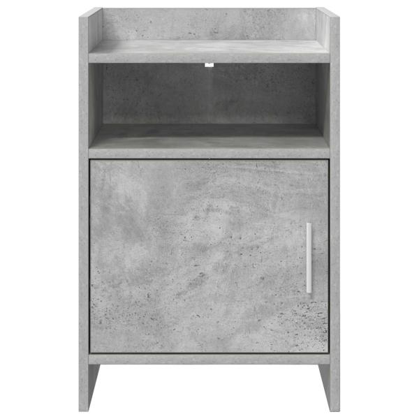 Nachttische 2 stk. Betongrau 40 x 36 x 60 cm Holzwerkstoff