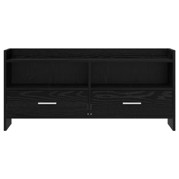 TV-Schränk 100 x 33 x 47 cm Schwarze Eiche Holzwerkstoff