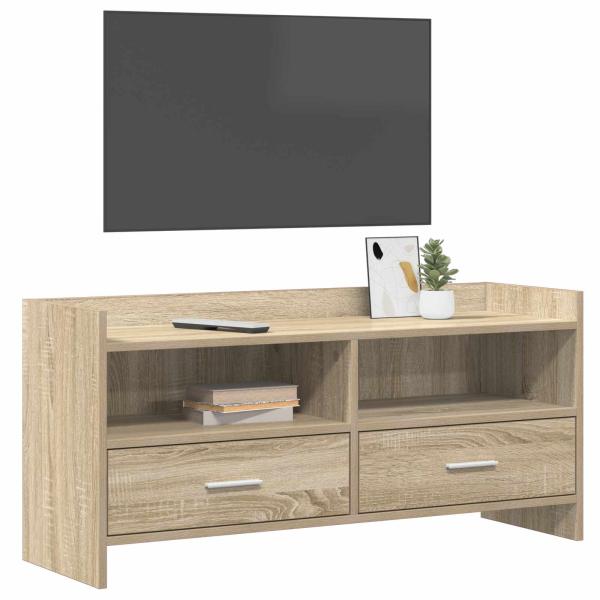 TV-Schränk 100 x 33 x 47 cm Sonoma-Eiche Holzwerkstoff