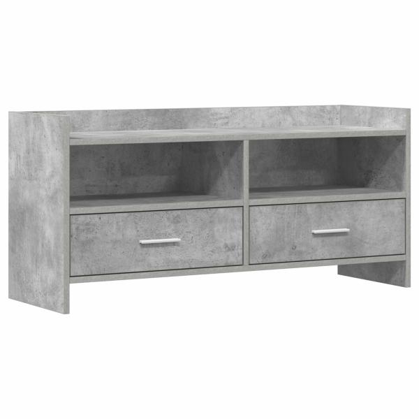 TV-Schränk 100 x 33 x 47 cm Betongrau Holzwerkstoff
