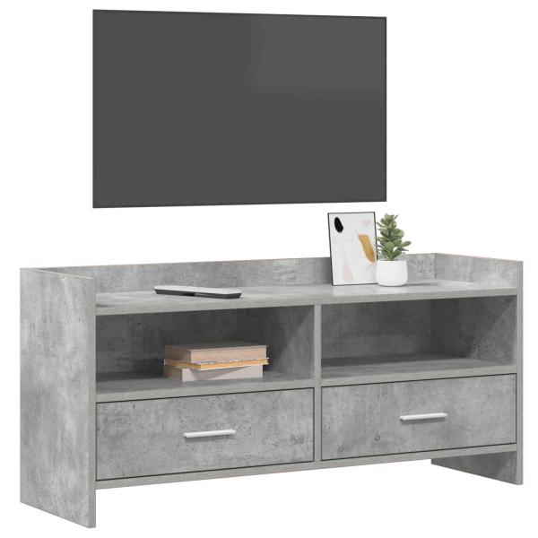 TV-Schränk 100 x 33 x 47 cm Betongrau Holzwerkstoff