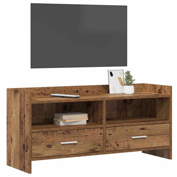 TV-Schränk 100 x 33 x 47 cm Altholz Holzwerkstoff