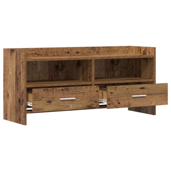 TV-Schränk 100 x 33 x 47 cm Altholz Holzwerkstoff