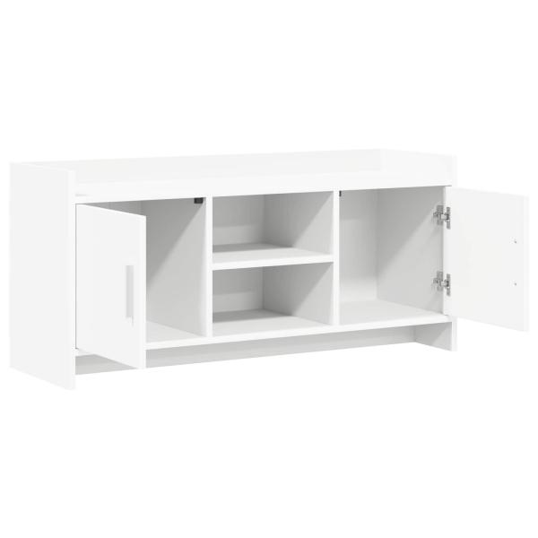TV-Schränk 102 x 33 x 47 cm Weiß Holzwerkstoff