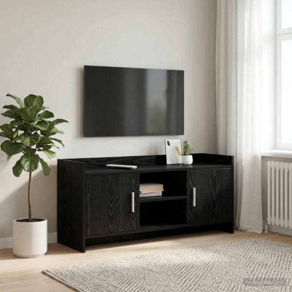ARDEBO.de - TV-Schränk 102 x 33 x 47 cm Schwarze Eiche Holzwerkstoff