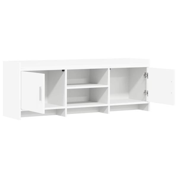 TV-Schränk 130 x 33 x 47 cm Weiß Holzwerkstoff