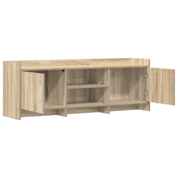 TV-Schränk 130 x 33 x 47 cm Sonoma-Eiche Holzwerkstoff