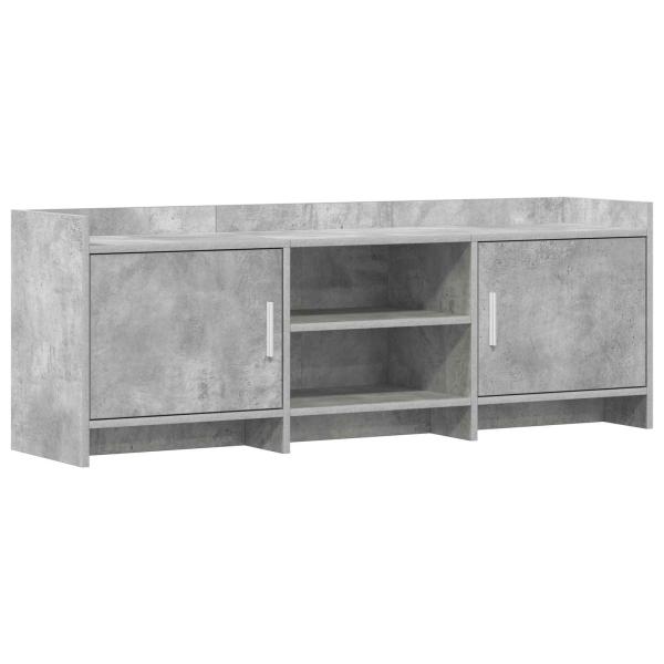 TV-Schränk 130 x 33 x 47 cm Betongrau Holzwerkstoff