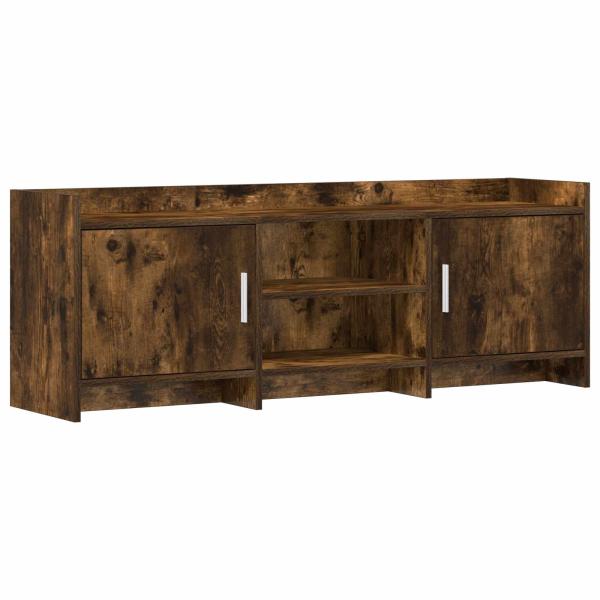 TV-Schränk 130 x 33 x 47 cm Geräucherte Eiche Holzwerkstoff