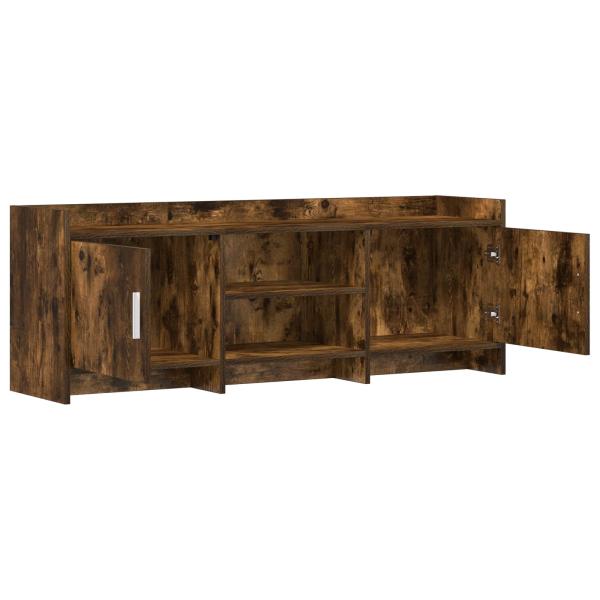 TV-Schränk 130 x 33 x 47 cm Geräucherte Eiche Holzwerkstoff