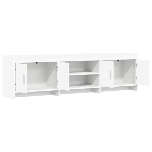 TV-Schränk 168 x 33 x 47 cm Weiß Holzwerkstoff