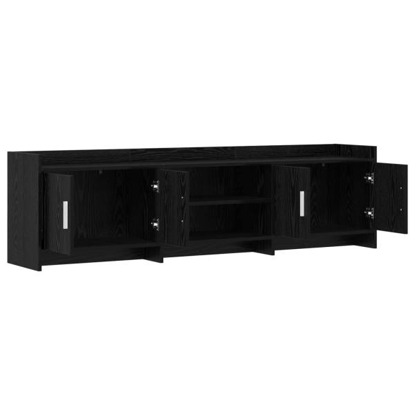 TV-Schränk 168 x 33 x 47 cm Schwarze Eiche Holzwerkstoff