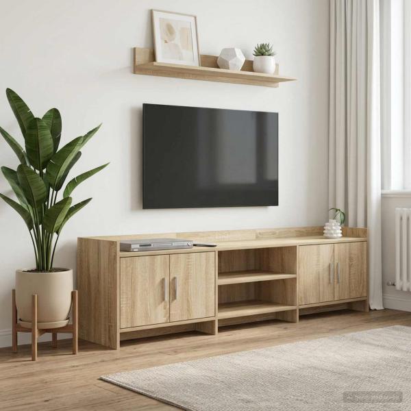 ARDEBO.de - TV-Schränk 168 x 33 x 47 cm Sonoma-Eiche Holzwerkstoff