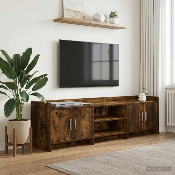 ARDEBO.de - TV-Schränk 168 x 33 x 47 cm Geräucherte Eiche Holzwerkstoff