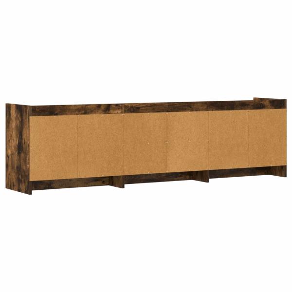 TV-Schränk 168 x 33 x 47 cm Geräucherte Eiche Holzwerkstoff