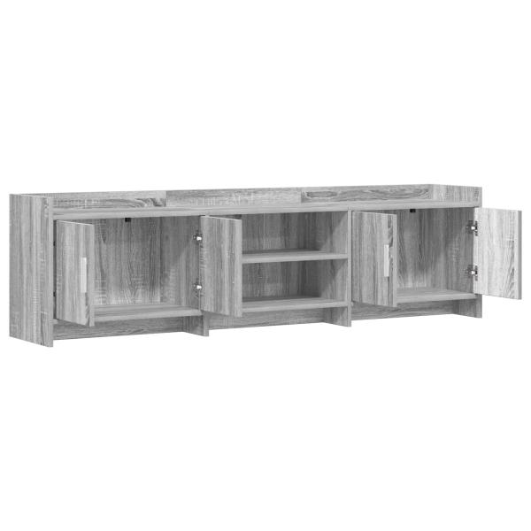 TV-Schränk 168 x 33 x 47 cm Grau Sonoma Holzwerkstoff