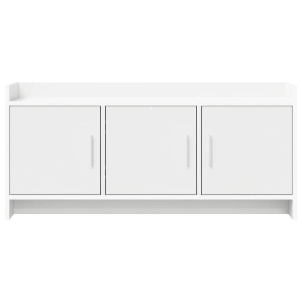 TV-Schränk 102 x 33 x 47 cm Weiß Holzwerkstoff