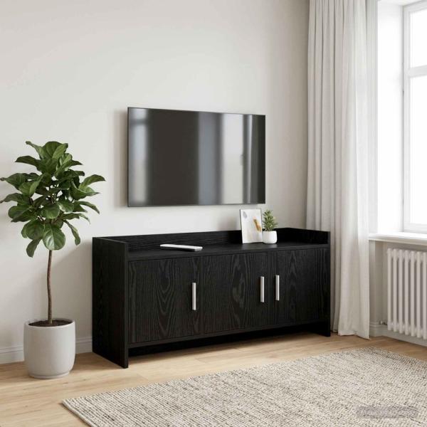 ARDEBO.de - TV-Schränk 102 x 33 x 47 cm Schwarze Eiche Holzwerkstoff