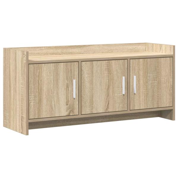 TV-Schränk 102 x 33 x 47 cm Sonoma-Eiche Holzwerkstoff