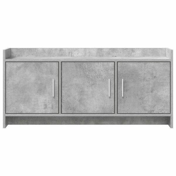 TV-Schränk 102 x 33 x 47 cm Betongrau Holzwerkstoff