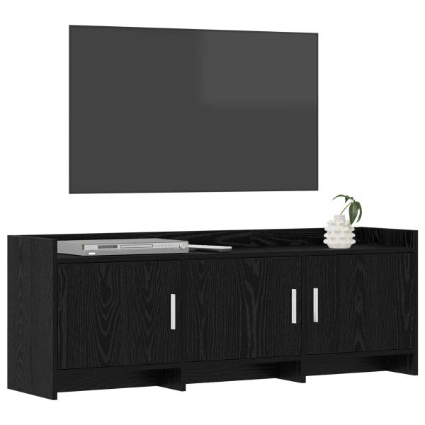 TV-Schränk 130 x 33 x 47 cm Schwarze Eiche Holzwerkstoff